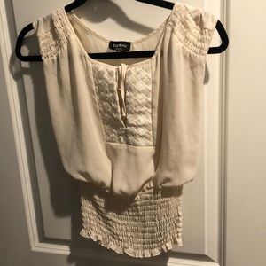 Bebe white blouse